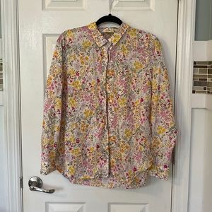 Floral button-down shirt